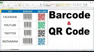 How to Create Barcodes and QR codes in Excel (The Easiest Way)