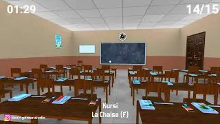 Virtual Tour Pondok Bahasa - Pembelajaran Benda di Sekolah dalam Bahasa Prancis