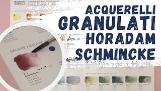Provo la DOT CARD con gli acquerelli Super Granulati Horadam Schmincke + Set colori Tundra