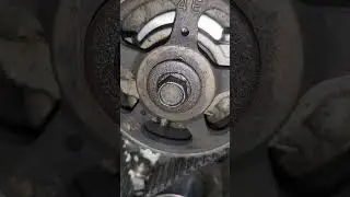 Timing marks on a Toyota Corolla 4EFE