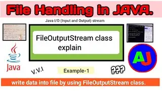 Writing data into file using FileOutputStream class in java