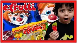 Kids Eat Spicy Gummi Pepper! Funny Creepy Clown Paleta Payaso Gummy Food Fun Mexican Candy Review