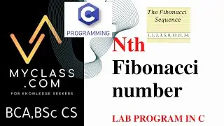 Nth Fibonacci Number using Recursion  C program(BCA, B.Sc. CS lab program)