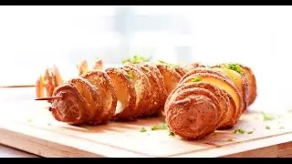 Papas en espiral al horno