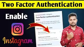 How To Enable Two Factor Authentication In Instagram 2024 | Instagram Two Factor Authentication