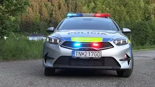 NEW Slovak Police Kia Ceed - light setup & siren demo + new "Slovakian" police graphics [CZ | 2023]