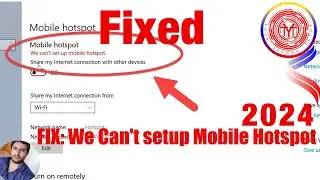 Fix Mobile Hotspot Problem | How To Fix We Can't Setup Mobile Hotspot Problem in Windows 10