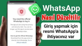 Düzeltme Resmi Whatsapp'a giriş yapmanız gerekiyor Sorunu