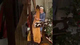 Christmas Harp Solo Away In A Manger arr. Daniel Burton Harpist Kathryn Hoppe-McQueen Huntsville AL