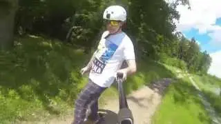 Evolve Longboarding im Mountainbike Trail