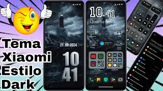Tema Xiaomi Estilo Dark, Ícones e Central de Controle HyperOs @CiclopeTech