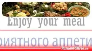 Learn Russian for tourists: Restaurant (part 2)