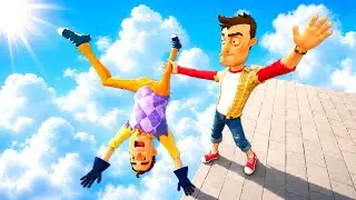 Hello Neighbor: Ragdolls Jumps & Falls [GMOD] - Episode 14
