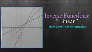 NCV Maths Level 4: Inverse of a Straight Line Function