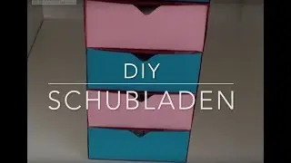 DIY Schubladen für den Schreibtisch basteln // DIY Desk Organization