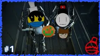 Portal 2: CO-OP - Прохождение вместе с Тануки, Инкновном и Л35 #1