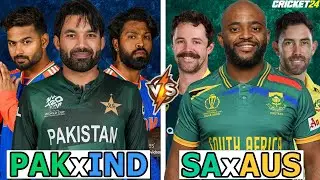Team Rizwan vs Team Bavuma | PAKxIND vs AUSxSA | Cricket 24