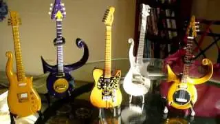 My Miniature Prince Guitars & Tambourine from Paisley Park