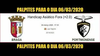 🍀Palpites de futebol para HOJE 06 03 20 • Palpites de JOGOS para SEXTA dia 06 03 2020⚽