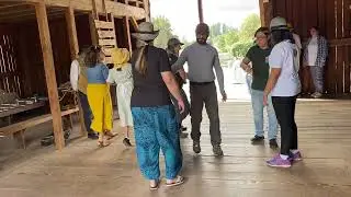 Going back to the past 1800 music and learning square dancing 🕺