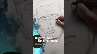 Digital painting - just sketching a little and experimenting 🎨✍️