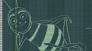 Barry Bee Benson in midi, but everytime a note plays, he says "Ya like jazz?"