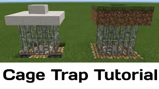 Minecraft Bedrock: Cage Trap Tutorial