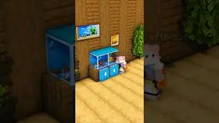Build cute little fish tank #shorts #shortvideo #minecraftbuilding #minecrafttutorial #minecraft