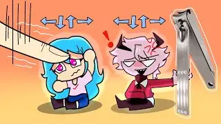 Anime Chibi Fnf vs Finger || Friday night funkin’ Animation || Selever and sky