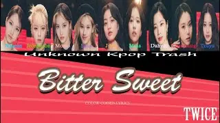 TWICE - Bitter Sweet Color Coded Lyrics