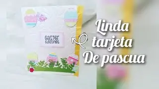 Tarjeta scrapbook de pascua