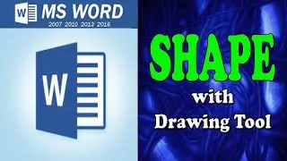 How can insert Shapes Command in MS Word