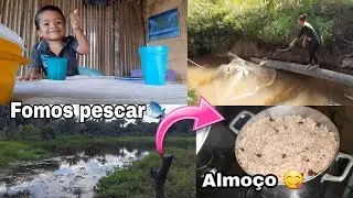 ROTINA MORANDO NO INTERIOR|🥰 FOMOS PESCAR🐟 | JANTA SIMPLES 😋💕