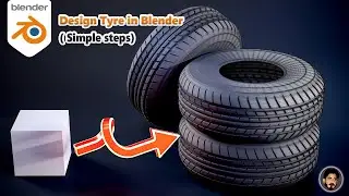 How to design Tire In Blender |  Modeling Tutorial #blender