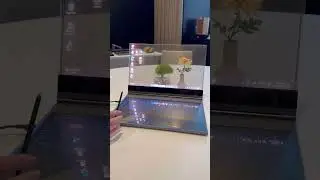 Transparent Display Laptop from Lenovo is something out of science fiction #tech #lenovo
