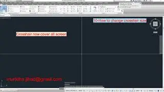 10 AutoCad Civil3D how to change crosshair size L010