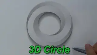 How To Draw An Impossible Circle - 3D Circle - Impossible Shapes