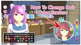 New Update? 😱 Changing hair color texture like Yandere • Tutorial •  Sakura School Simulator