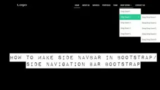 How To Make Side Navbar In Bootstrap/Side Navigation Bar Bootstrap