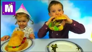 Бургер челлендж Макса и Кати Burger Challenge