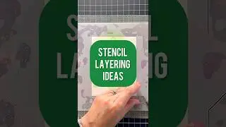 EASIEST Way to Layer Stencils! #cardmaking #crafts