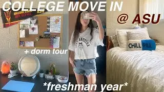 COLLEGE MOVE IN VLOG + DORM TOUR *freshman year* @ ASU