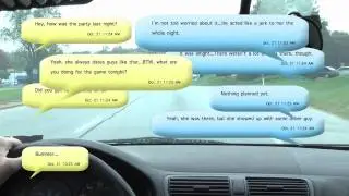Distracted Driving is Like Driving Blind