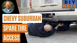 How to Access the Spare Tire on a Chevy Suburban (Tahoe, Silverado)! Quick Tips for Changing Tire!