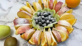 Fruit slicing is easy and simple. How to serve fruits beautifully.