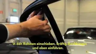 BMW X1, X3, X5 Solarplexius Auto Sonnenschutz Scheibentönung Einbau