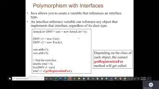 Java II   Chapter 10   Class 3   Part 5   Writing Interfaces and CW