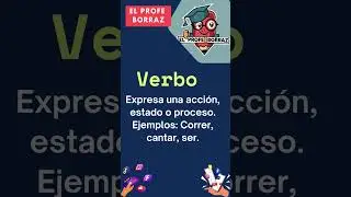 Partes de la oración Verbo #shorts