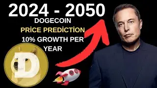 Dogecoin Price Change with 10% Annual Growth Until 2024 - 2050 Price Prediction