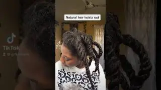 Natural hair twist out 
